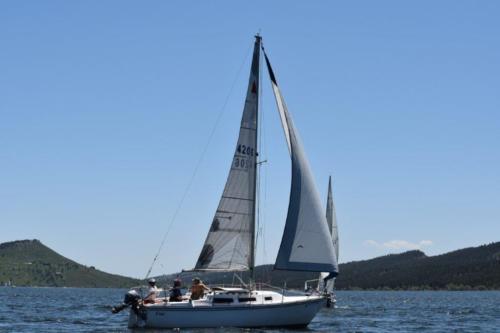JOHN CLARKSON BOAT UNDER SAIL(1)