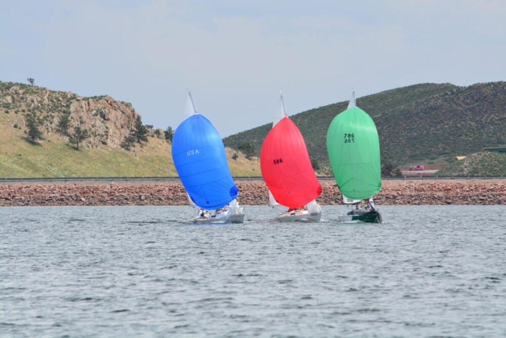 three spinnakers